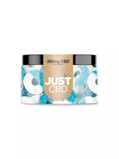 Just CBD Blue Raspberry Rings Gummies 250mg