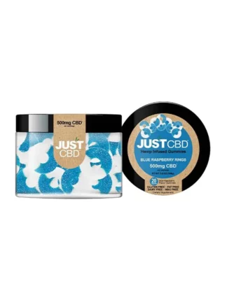 Just CBD Blue Raspberry Rings Gummies 500mg
