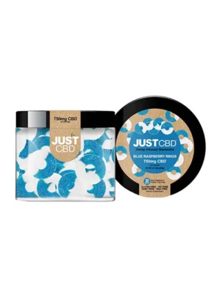 Just CBD Blue Raspberry Rings Gummies 750mg