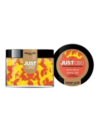 Just CBD Peach Rings Gummies 500mg