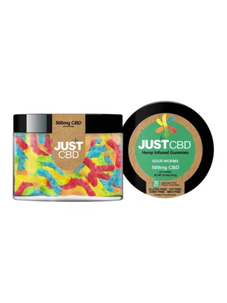 Just CBD Sour Worm Gummies 500mg