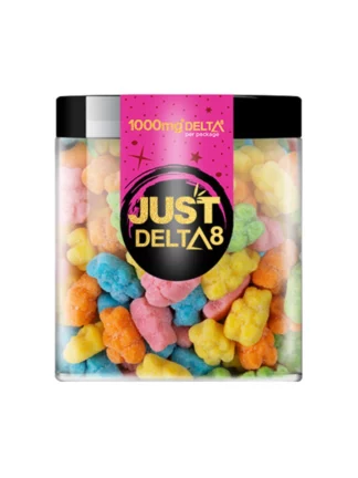 Just Delta 8 Sour Bears Gummies 1000mg