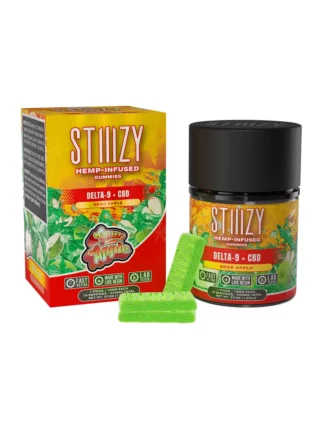 Sour Apple STIIIZY Delta 9 + CBD Gummies 225mg