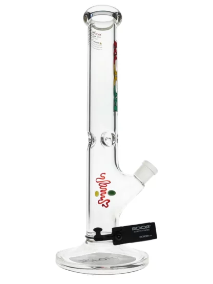ROOR 14" Tie-Dye Straight Tube 45x5mm Water Pipe Side