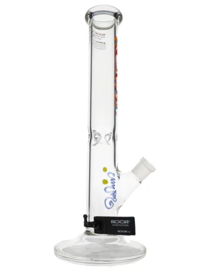 ROOR 14" Tie-Dye Straight Tube 45x5mm Water Pipe side