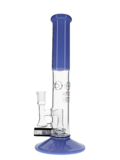 ROOR Tech Fixed 14” Straight Milky Blue Water Pipe back