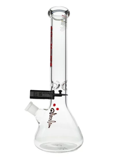 ROOR 14" Red Black 45x5mm Beaker Bong other side