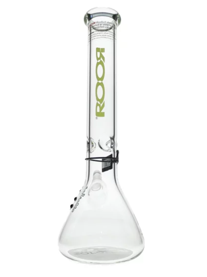 ROOR 14" Green 45x5mm Beaker Bong back
