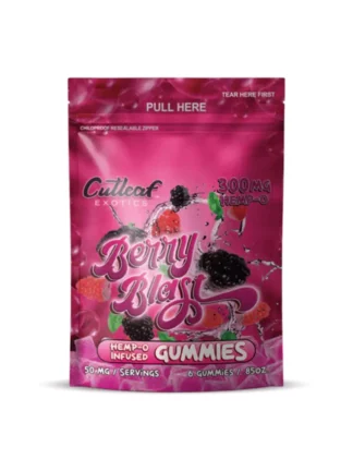 Berry Blast Cutleaf Exotics Hemp-O Gummies 300mg