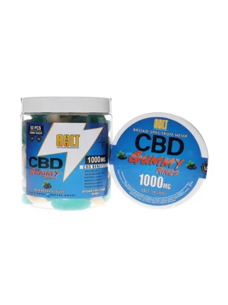 Blueberry Bolt CBD Gummy Rings 1000mg