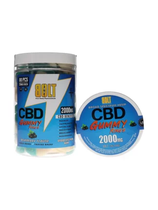 Blueberry Bolt CBD Gummy Rings 2000mg