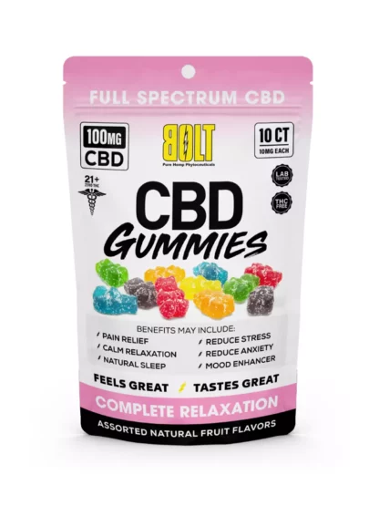 Bolt CBD Gummies Bag 100mg 10ct