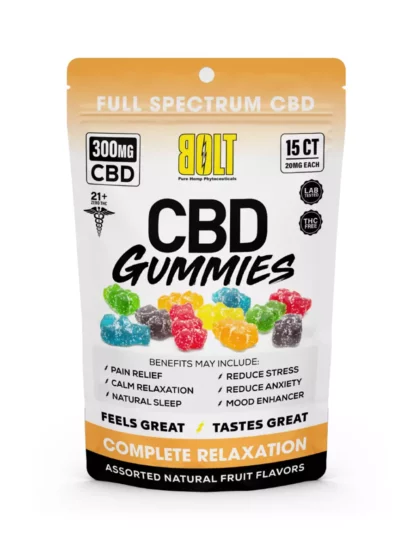 Bolt CBD Gummies Bag 300mg 15ct