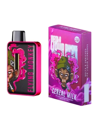 Cereal Milk Flying Monkey Delta 8 Liquid Diamonds Vape 2G