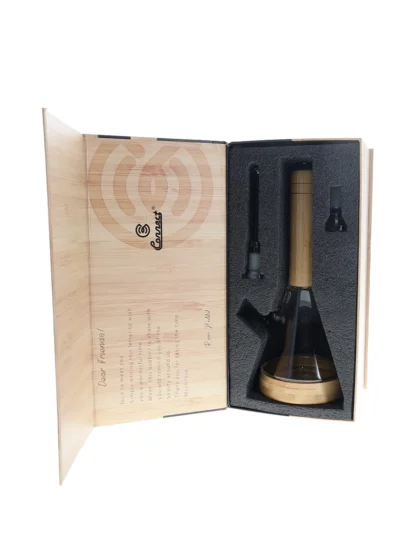 Connect Wood and Glass Beaker Box