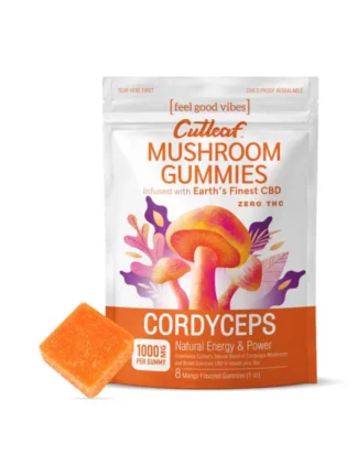 Cordyceps Cutleaf Mushroom Gummies Zero THC 1000mg