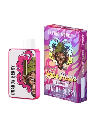 Dragon Berry Flying Monkey Live Resin Knockout Blend Vape 2G