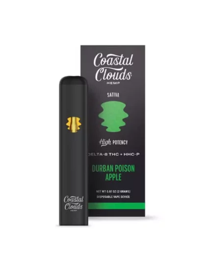 Durban Poison Apple Coastal Clouds Delta 8 + HHC-P Vape 2G