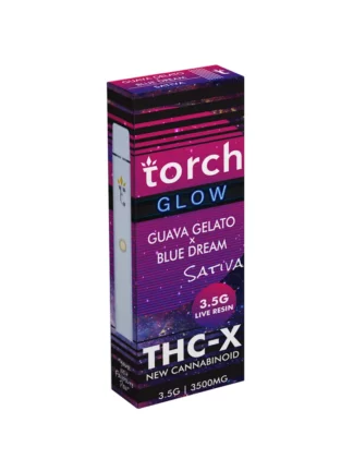 Guava Gelato | Blue Dream Torch Glow Live Resin THC-X Vape 3.5G