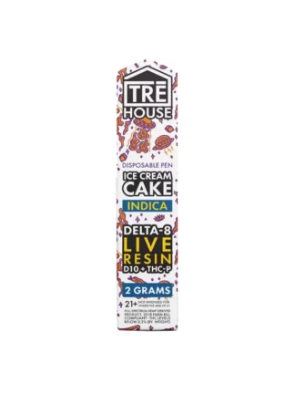 Ice Cream Cake Tre House Live Resin D8+D10+THCP Vape 2G