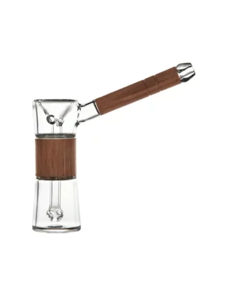 Marley Natural Walnut & Glass Bubbler