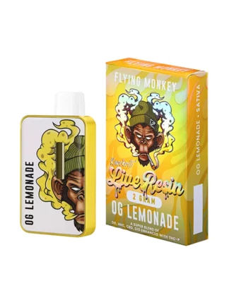 OG Lemonade Flying Monkey Live Resin Knockout Blend Vape 2G