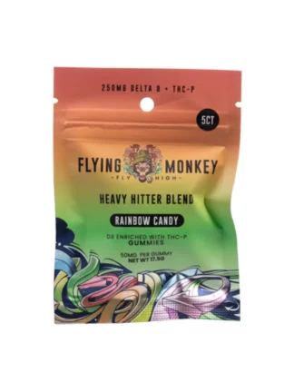Rainbow Candy Flying Monkey Heavy Hitter Blend Gummies 250mg
