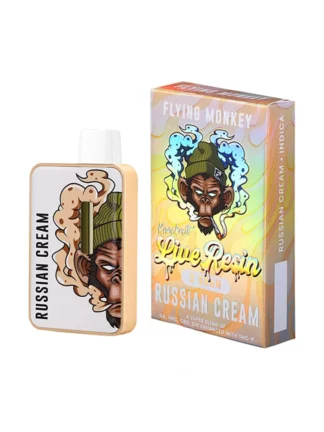 Russian Cream Flying Monkey Live Resin Knockout Blend Vape 2G