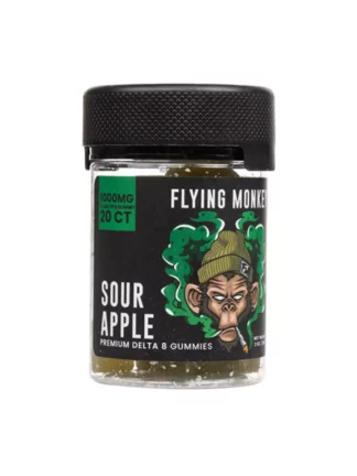 Sour Apple Flying Monkey Delta-8 Gummies 1000mg