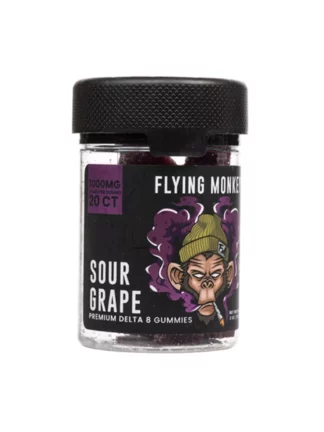 Sour Grape Flying Monkey Delta-8 Gummies 1000mg
