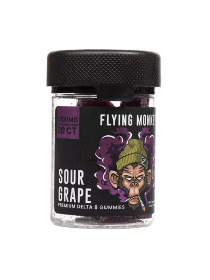 Sour Grape Flying Monkey Delta-8 Gummies 1000mg