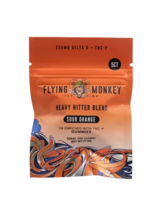 Sour Orange Flying Monkey Heavy Hitter Blend Gummies 250mg