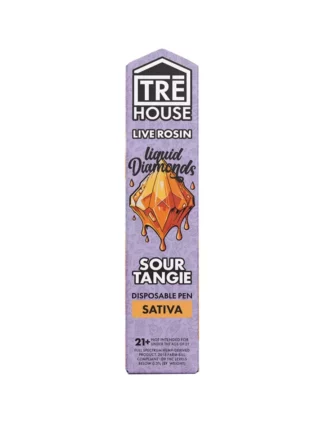 Sour Tangie Tre House Live Rosin Liquid Diamonds Vape 2G