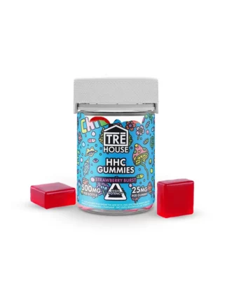 Strawberry Burst Tre House HHC Gummies 500mg