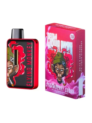 Strawberry Cough Flying Monkey Delta 8 Liquid Diamonds Vape 2G