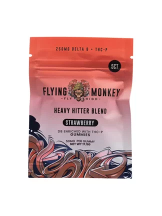 Strawberry Flying Monkey Heavy Hitter Blend Gummies 250mg