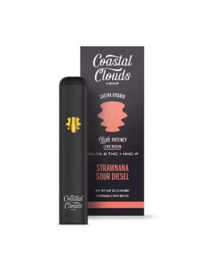 Strawnana Sour Diesel Coastal Clouds Delta 8 + HHC-P Vape 2G