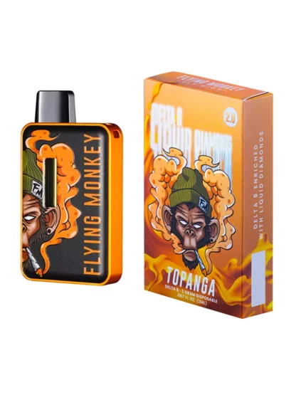 Topanga OG Flying Monkey Delta 8 Liquid Diamonds Vape 2G