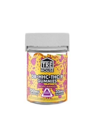Tropic Mango Tre House D8 + HHC + THC-P Gummies 700mg