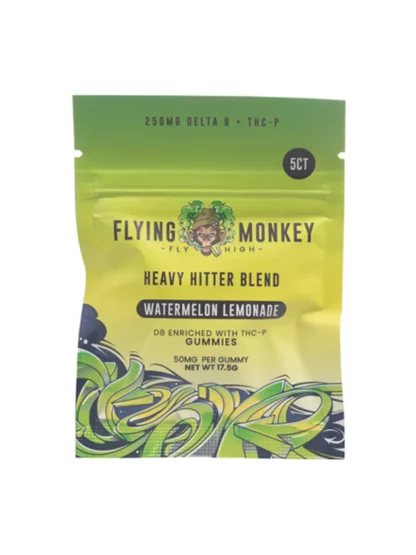Watermelon Lemonade Flying Monkey Heavy Hitter Blend Gummies 250mg