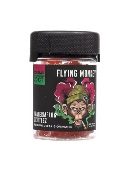 Watermelon Zkittlez Flying Monkey Delta-8 Gummies 1000mg