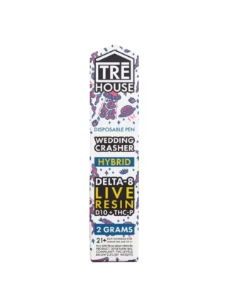 Wedding Crasher Tre House Live Resin D8+D10+THCP Vape 2G