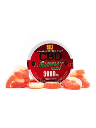 Watermelon Bolt CBD Gummy Rings 3000mg