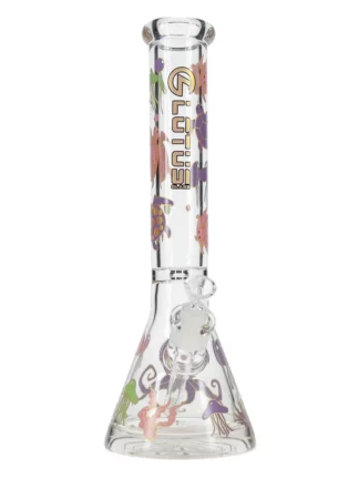 15" Ocean Still Beaker Bong by Lotus Glass - Ocean Still
