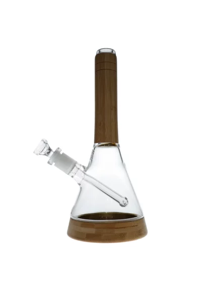 Connect Wood and Glass Beaker other side bamboo