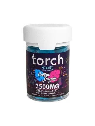 Cotton Candy Torch Haymaker Blend Live Resin Gummies 3500mg