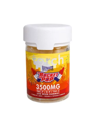 Rocket Pop Torch Haymaker Blend Live Resin Gummies 3500mg