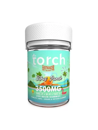 Citrus Punch Torch Haymaker Blend Live Resin Gummies 3500mg