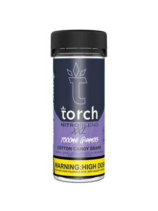 Cotton Candy Grape Torch Nitro Blend XXL Gummies 7000mg