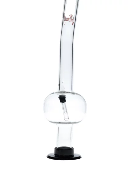 18" Glowfly Glass Bent Bubble Bong by Puffing Bird back